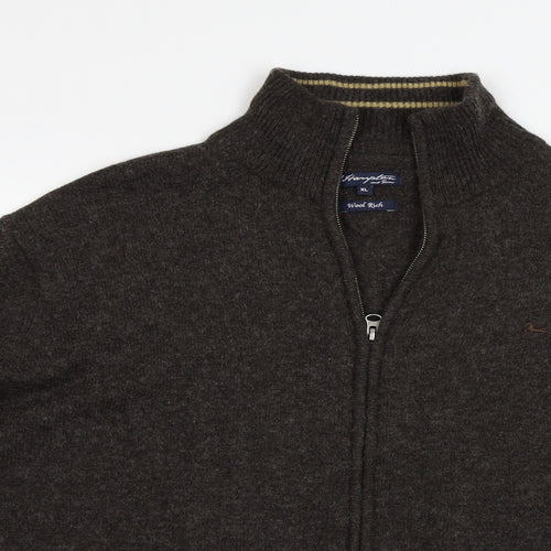 J Hampton & Sons Mens Brown   Pullover Jumper Size XL