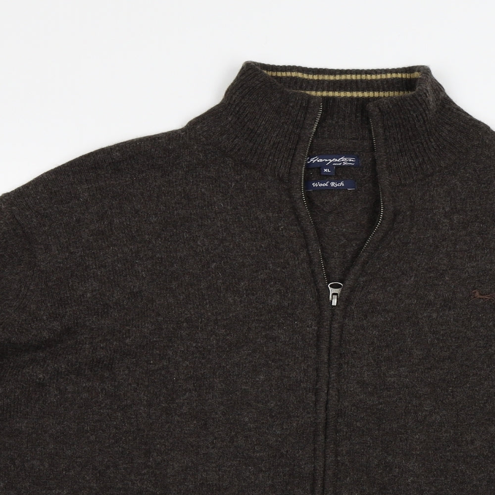 J Hampton & Sons Mens Brown   Pullover Jumper Size XL