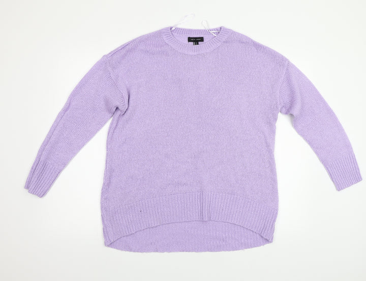 New Look Womens Purple   Henley Jumper Size L