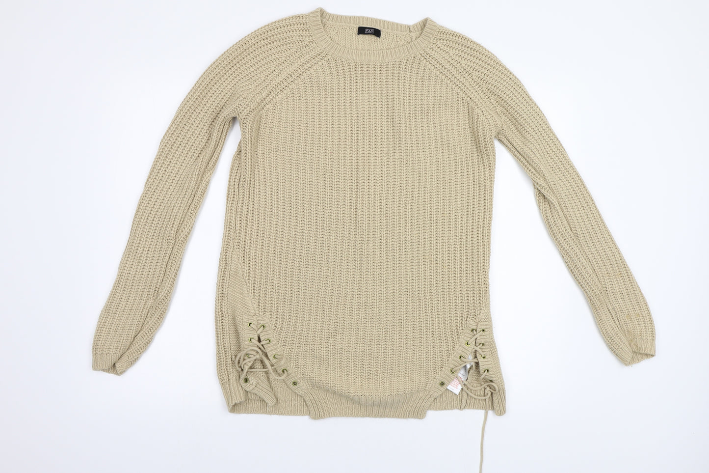 F&F Womens Beige   Pullover Jumper Size 12