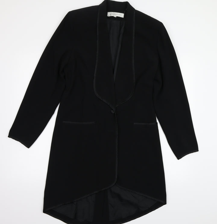 Alternatives Womens Black Jacket Coat Size 10