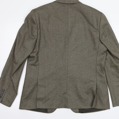 New Look Mens Beige Herringbone  Gilet Blazer Size 44