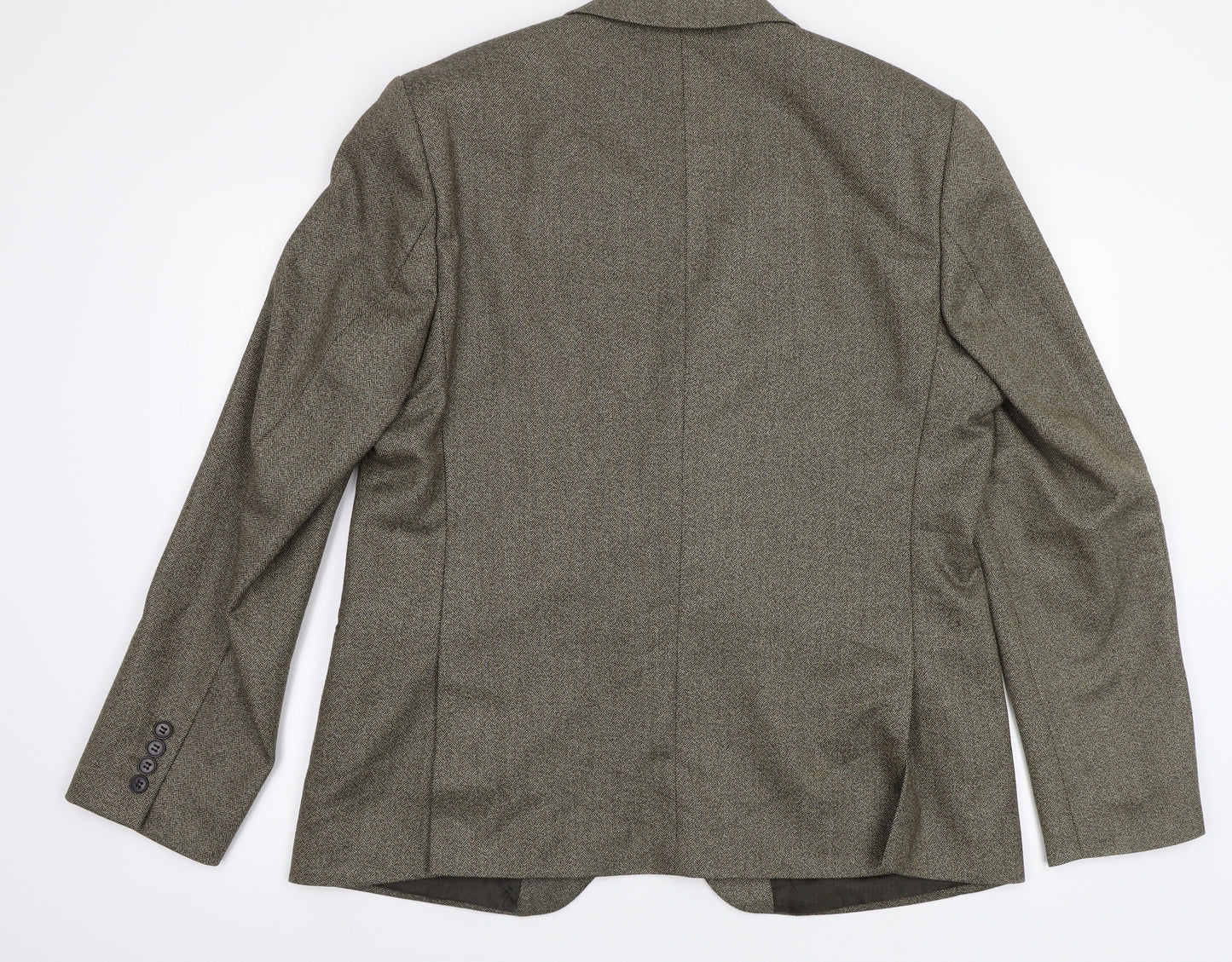 New Look Mens Beige Herringbone  Gilet Blazer Size 44