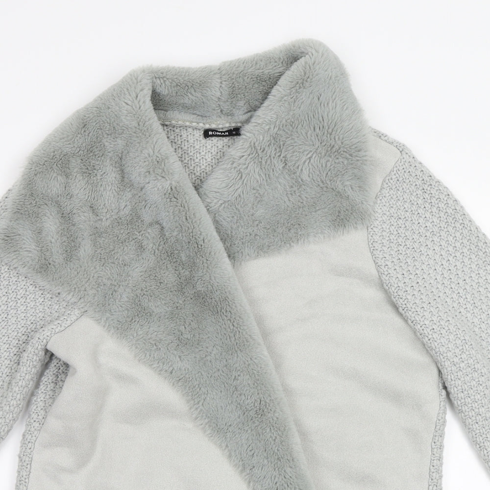 Roman Womens Grey   Cardigan Jumper Size 10