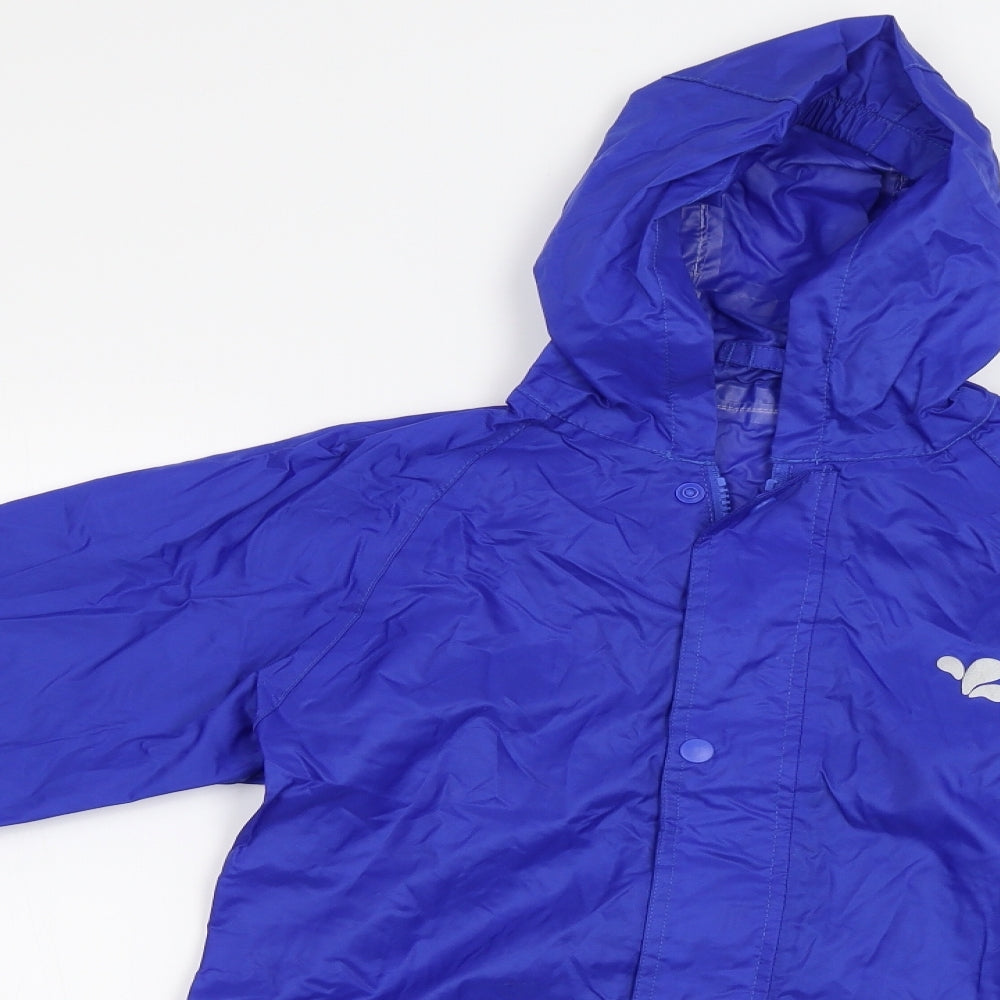 Muddy Puddles Boys Blue   Rain Coat Blazer Size 7-8 Years