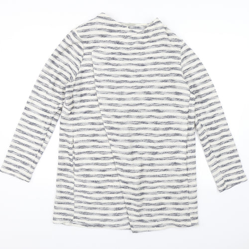 George Womens White Striped  Jacket  Size 16