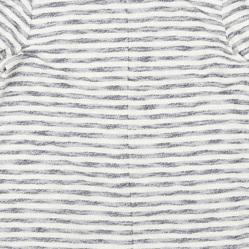 George Womens White Striped  Jacket  Size 16