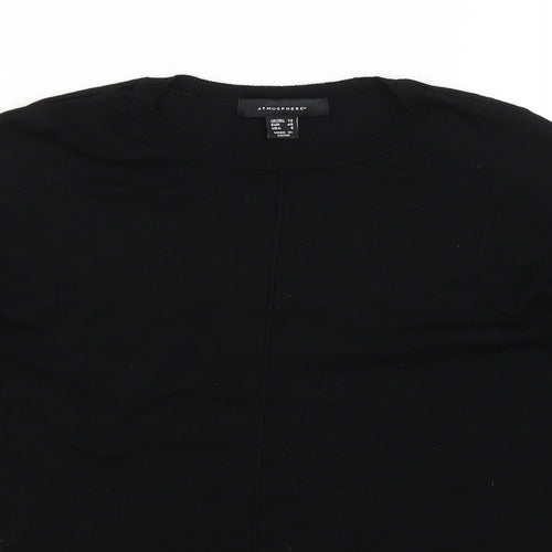 Atmosphere Womens Black  Rayon Pullover Jumper Size 12