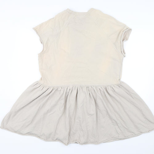 Preworn Womens Beige   Jumper Dress  Size 14