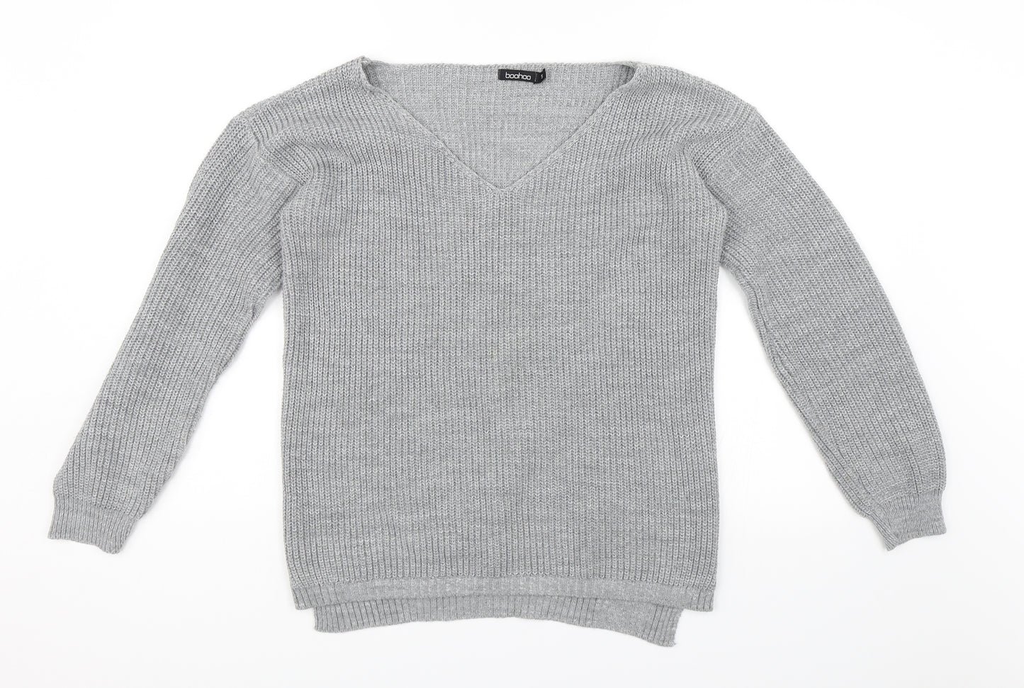 Boohoo Womens Grey   Pullover Jumper Size S