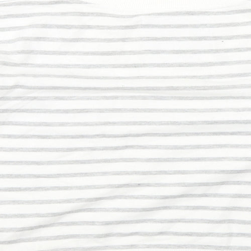 Atmopshere Womens White Striped  Pullover Jumper Size 8