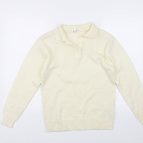 Damart Womens White   Pullover Jumper Size 10