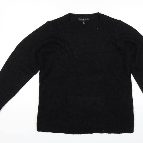 Derek Heart Womens Black   Pullover Jumper Size XL