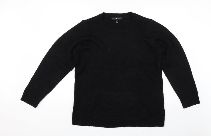 Derek Heart Womens Black Pullover Jumper Size XL