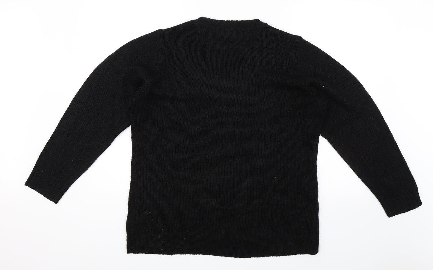 Derek Heart Womens Black   Pullover Jumper Size XL