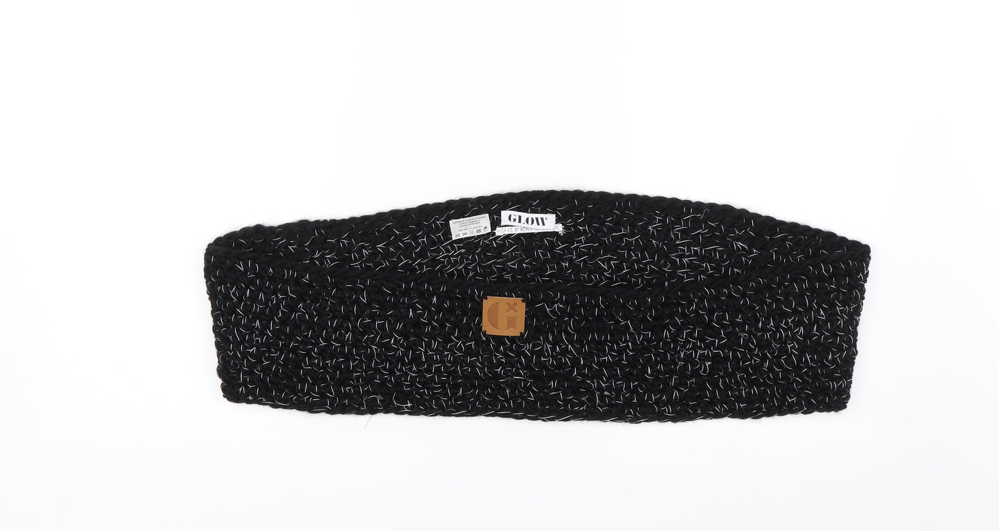 Glow Unisex Black    Scarf