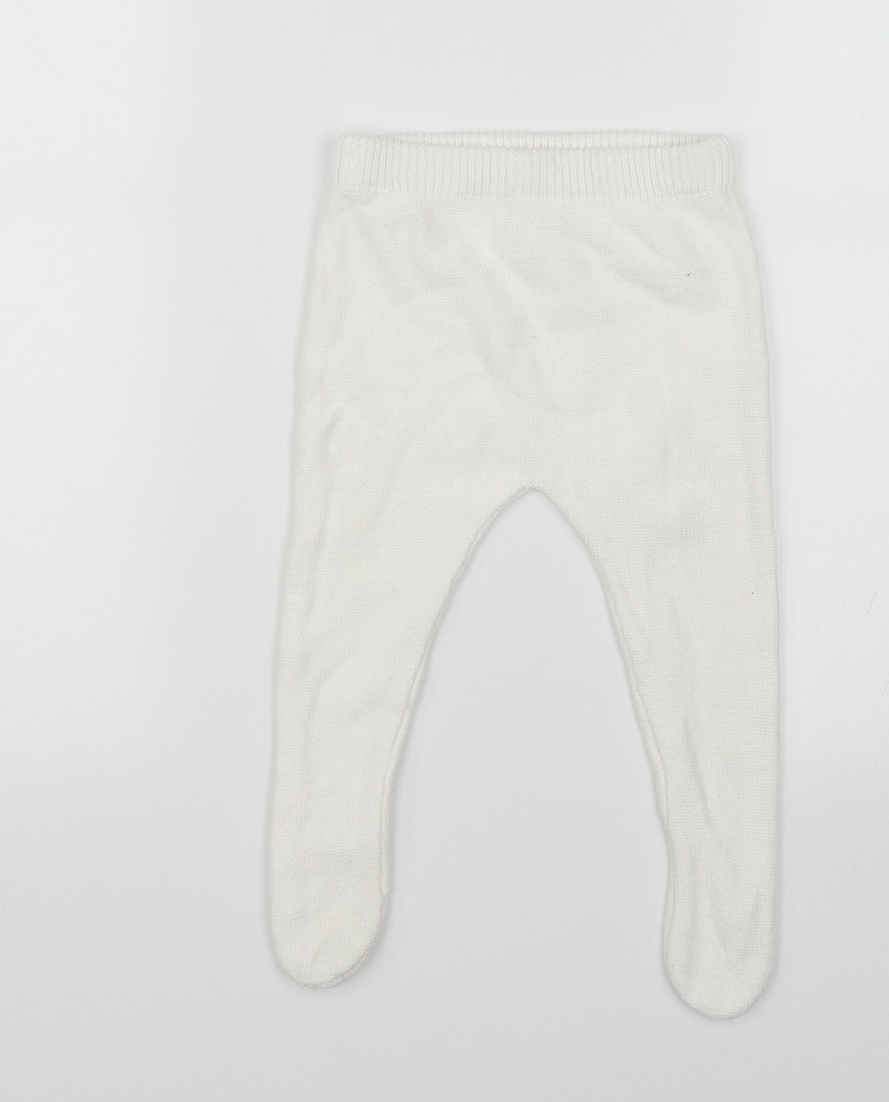 Matalan Baby White   Pedal Pusher Leggings Size 6-9 Months