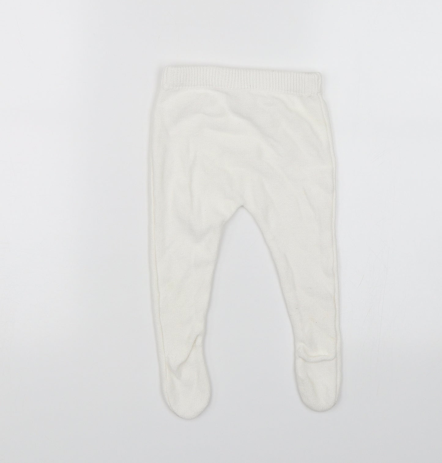Matalan Baby White   Pedal Pusher Leggings Size 6-9 Months