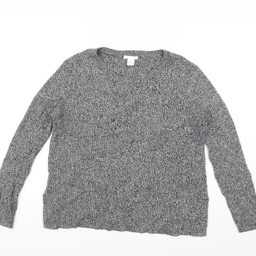 H&M Womens Grey   Pullover Jumper Size L