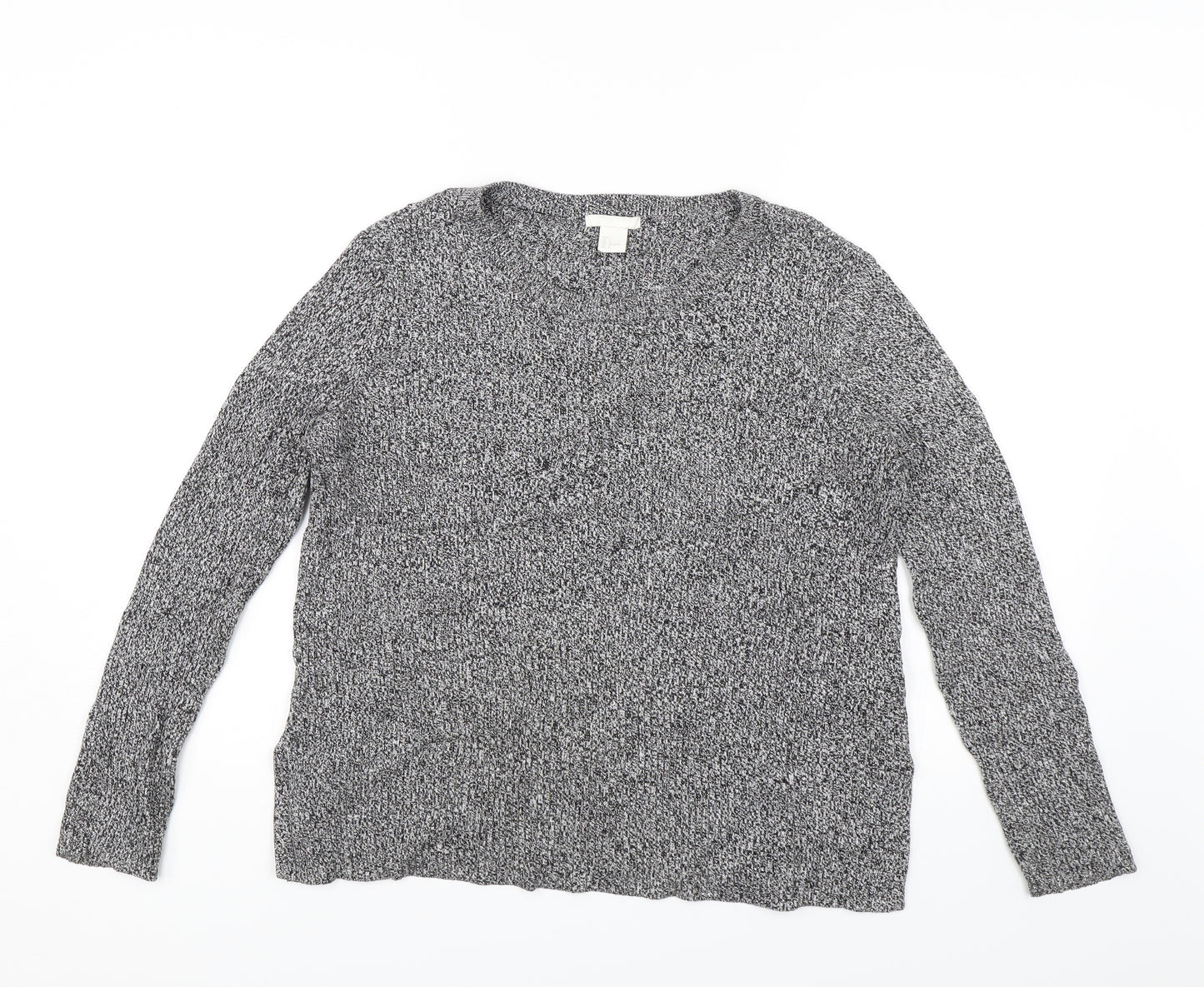 H&M Womens Grey   Pullover Jumper Size L