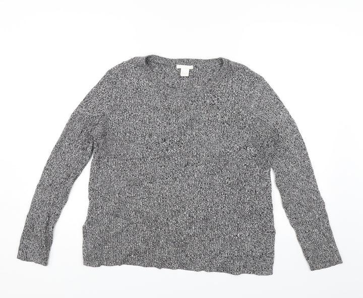 H&M Womens Grey   Pullover Jumper Size L