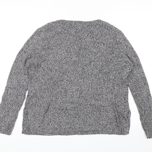 H&M Womens Grey   Pullover Jumper Size L