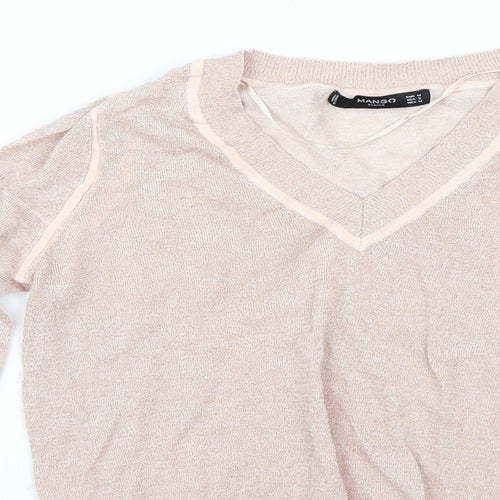 Mango Womens Pink   Basic T-Shirt Size M
