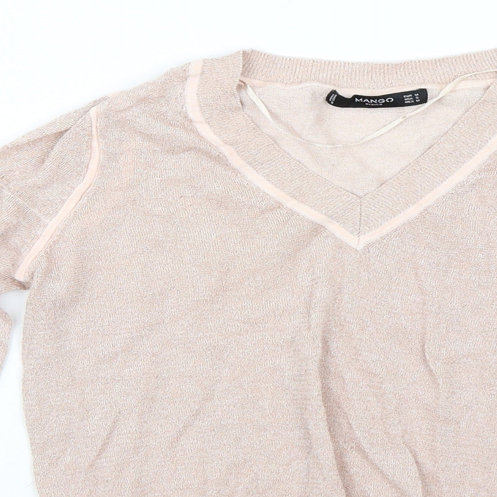 Mango Womens Pink   Basic T-Shirt Size M