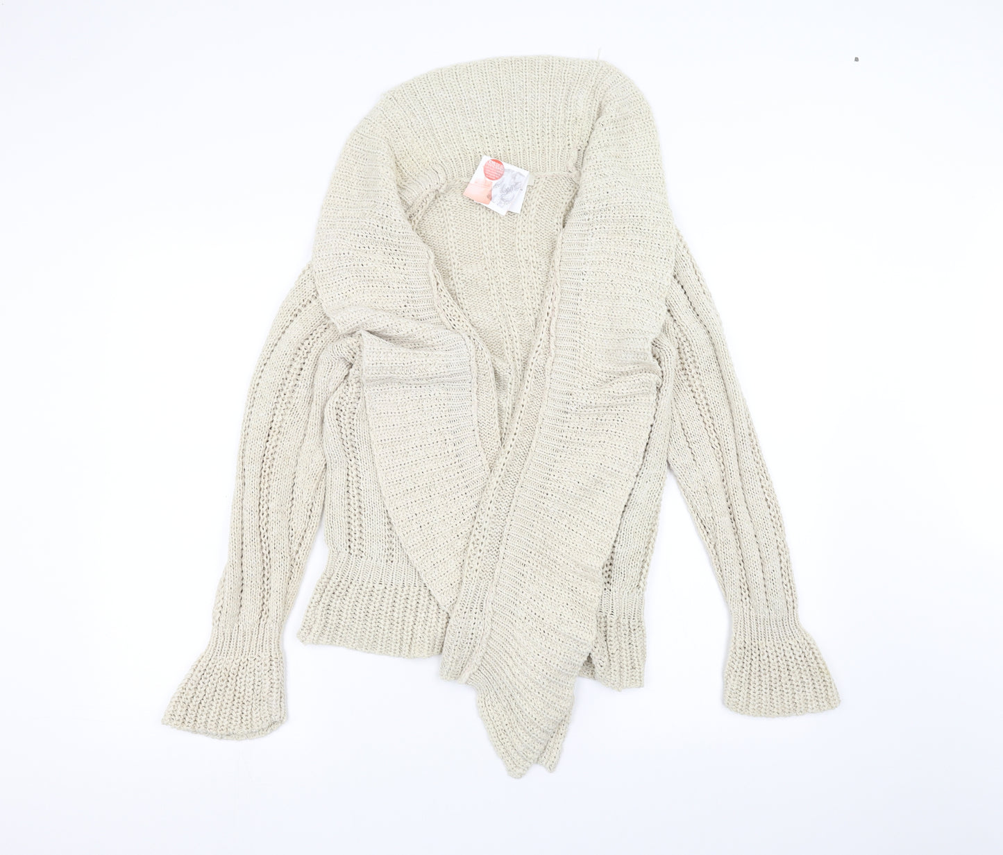 Marks and Spencer Womens White  Knit Jacket Coatigan Size 16
