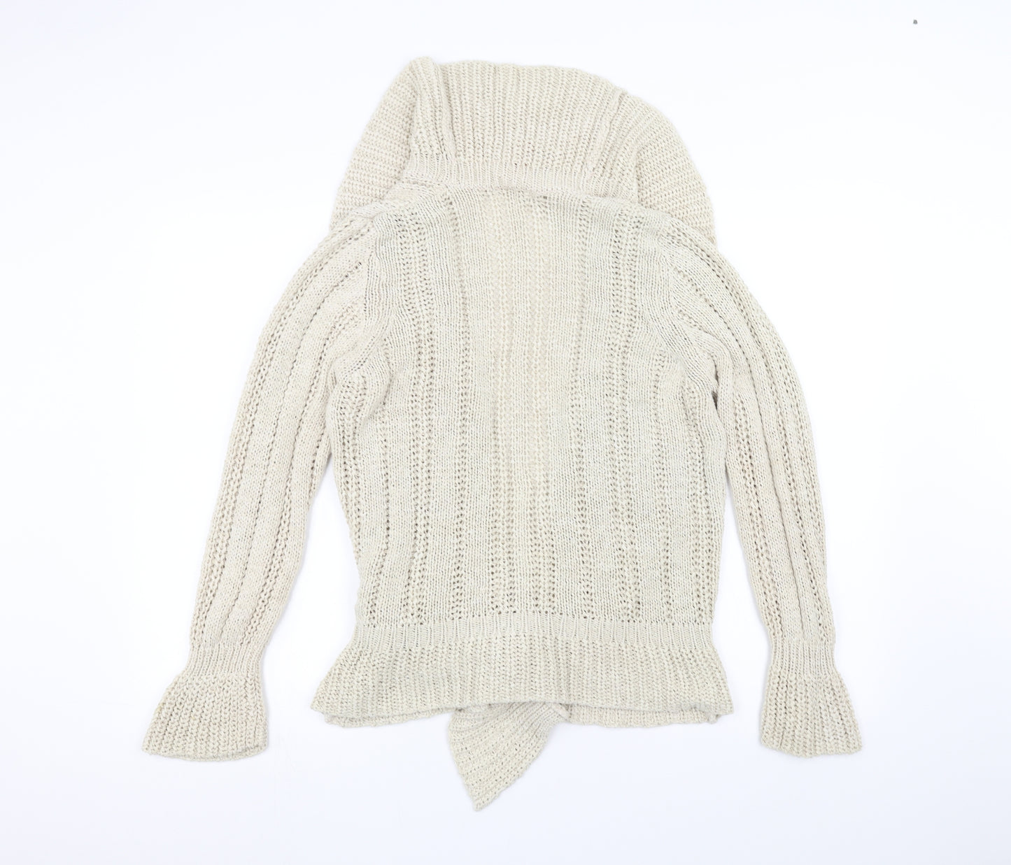 Marks and Spencer Womens White  Knit Jacket Coatigan Size 16