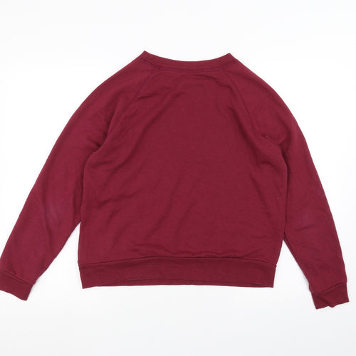 H&M Womens Red   Pullover Jumper Size M