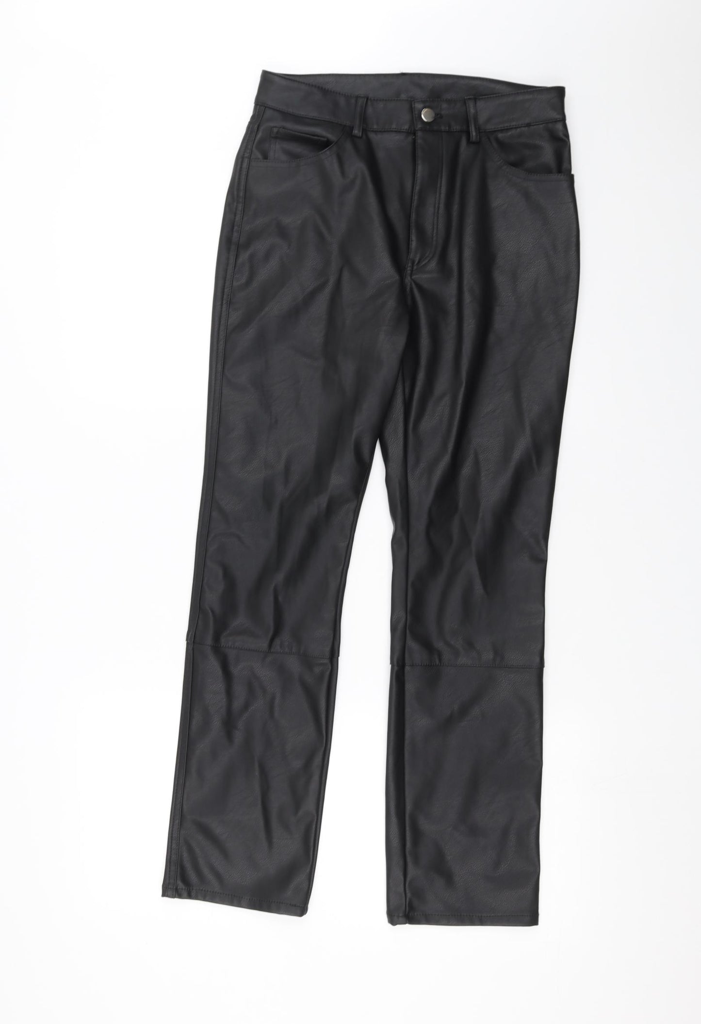 H&M Womens Black   Trousers  Size 10 L26 in