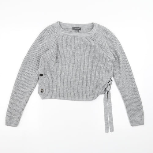 Primark Womens Grey  Knit Pullover Jumper Size S