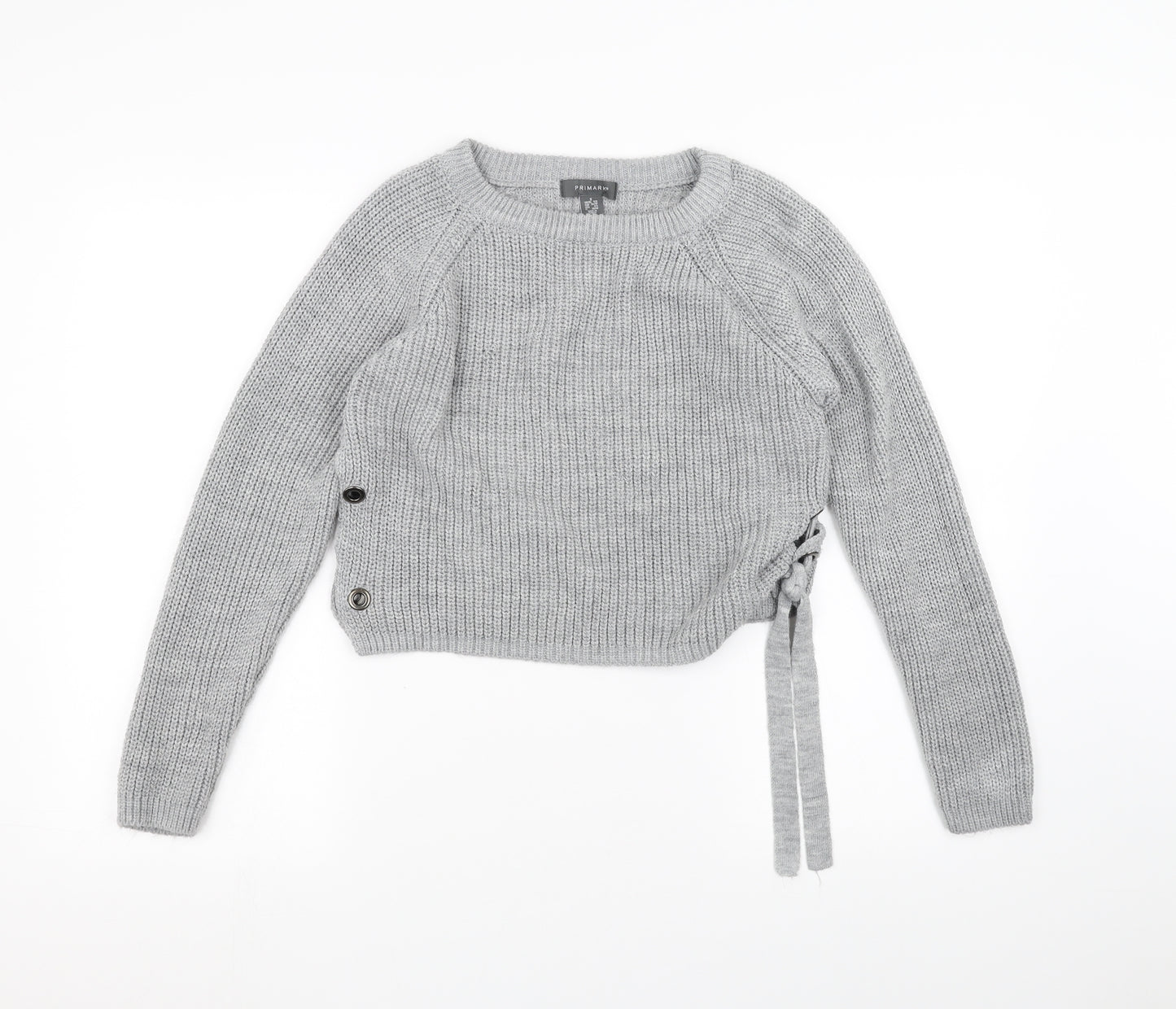 Primark Womens Grey  Knit Pullover Jumper Size S