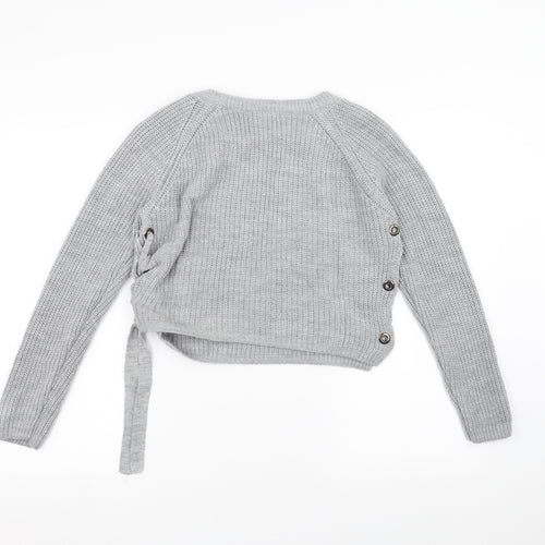 Primark Womens Grey  Knit Pullover Jumper Size S