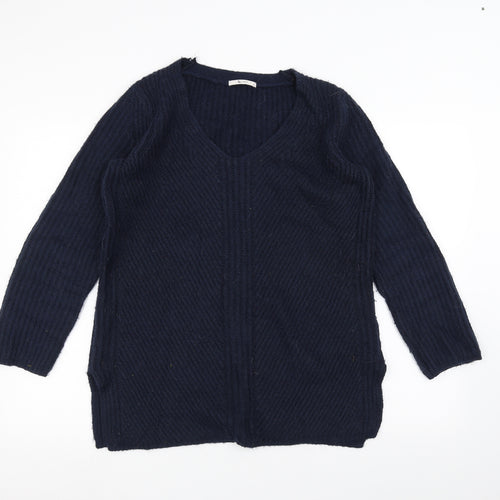 TU Womens Blue  Knit Pullover Jumper Size 10