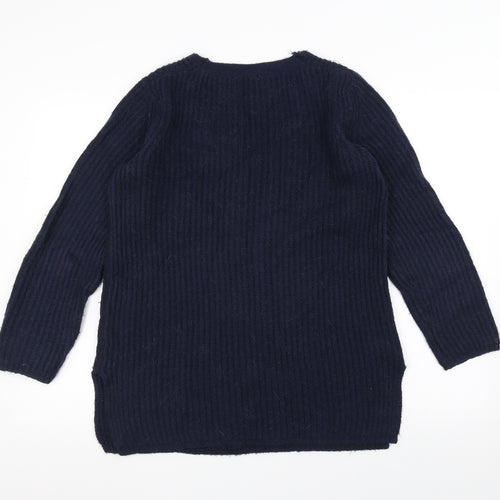 TU Womens Blue  Knit Pullover Jumper Size 10