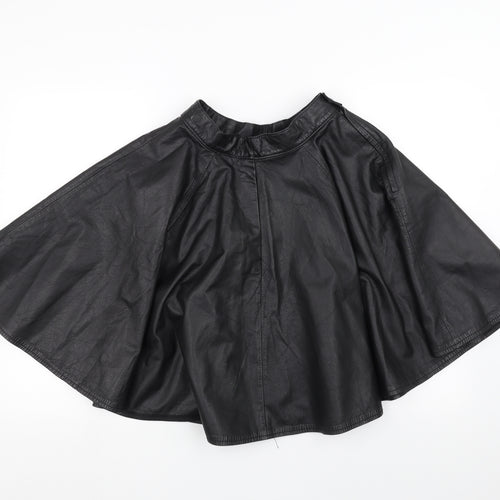 Preworn Womens Black   A-Line Skirt Size 10