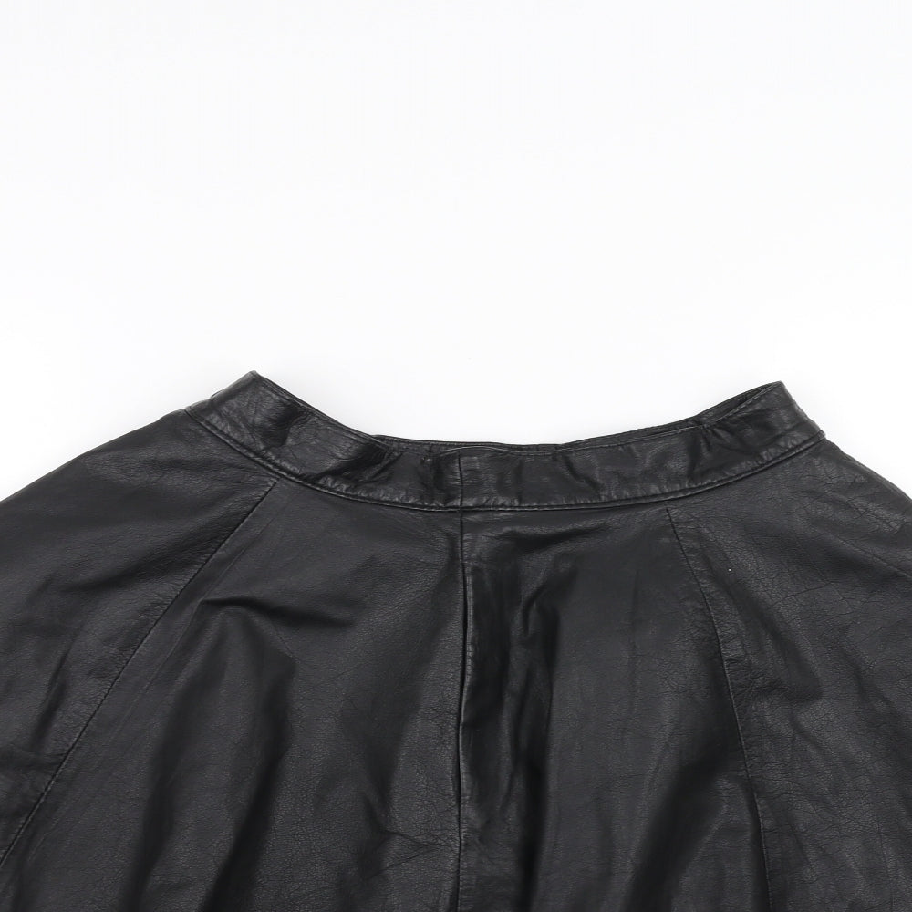 Preworn Womens Black   A-Line Skirt Size 10