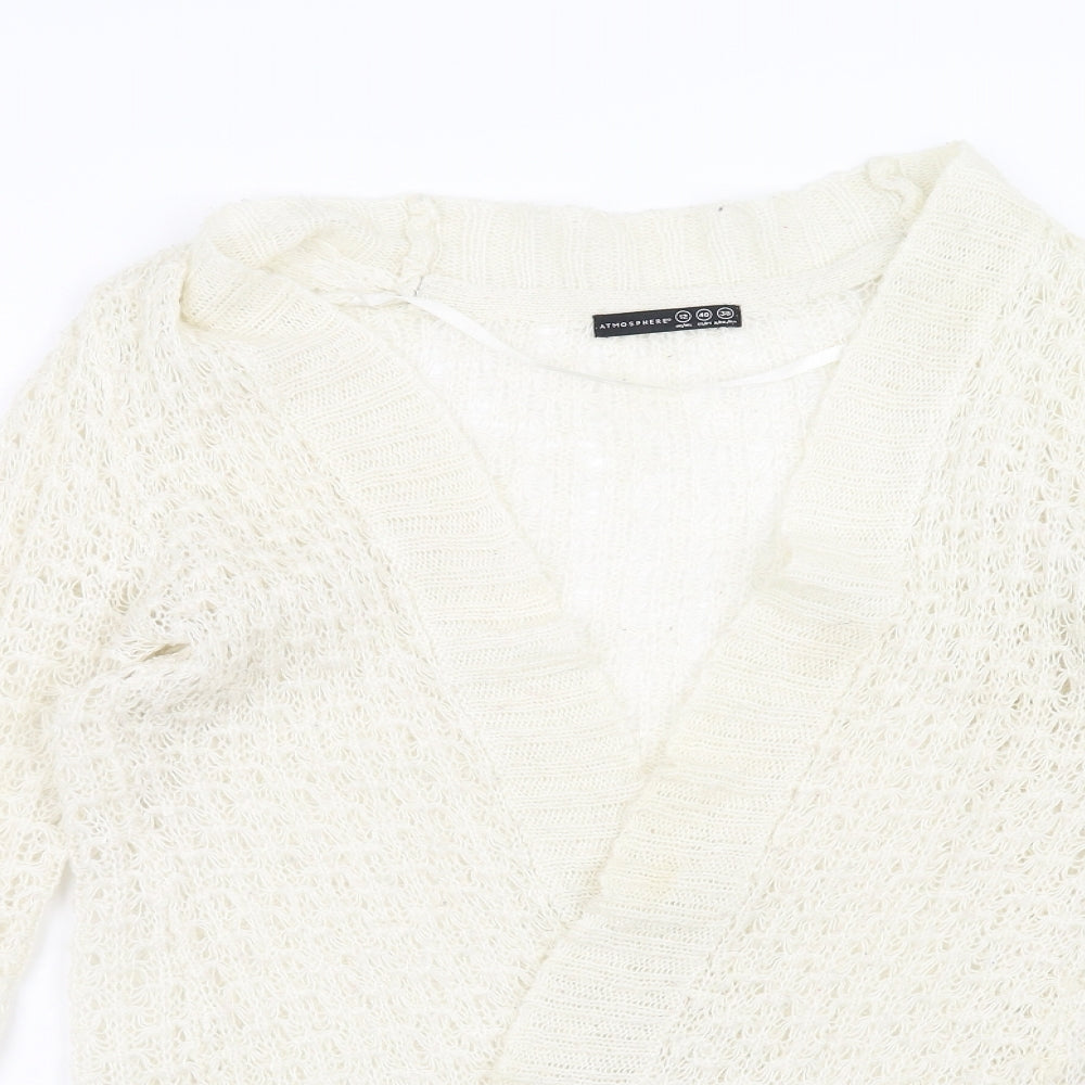 Atmosphere Womens White   Cardigan Jumper Size 12