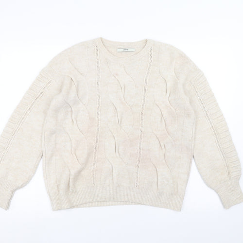 George Womens White   Pullover Jumper Size M