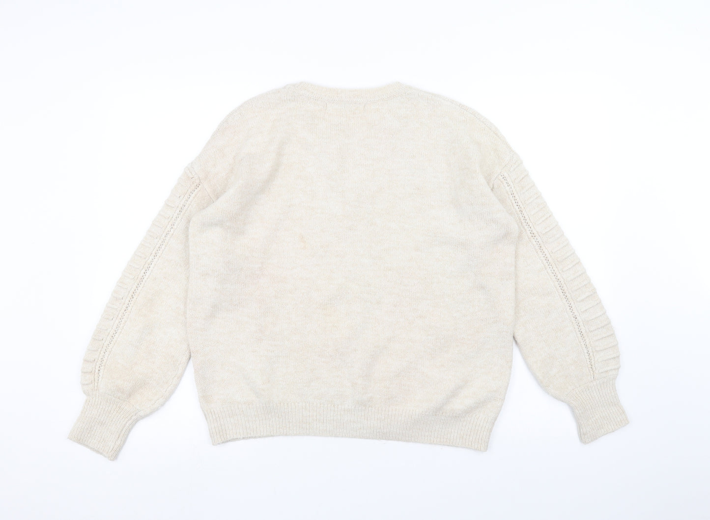George Womens White   Pullover Jumper Size M