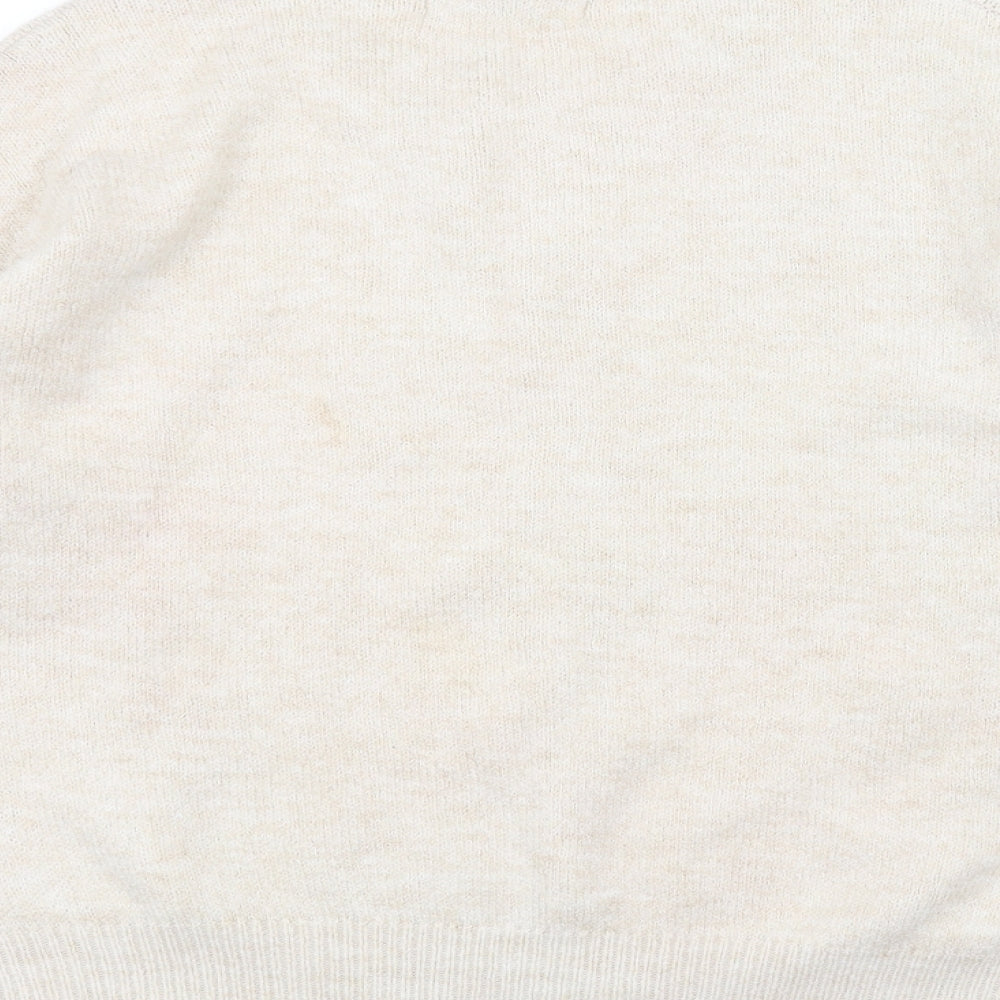 George Womens White   Pullover Jumper Size M