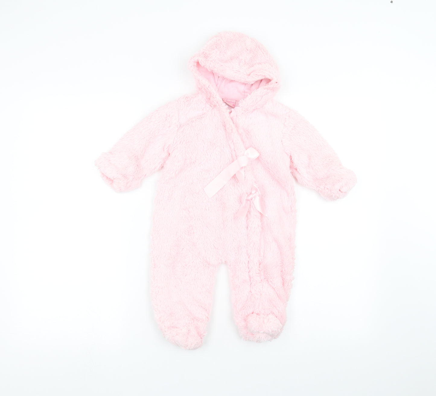Bella Ballerina Baby Pink Solid  Babydoll One Piece Size 6-9 Months