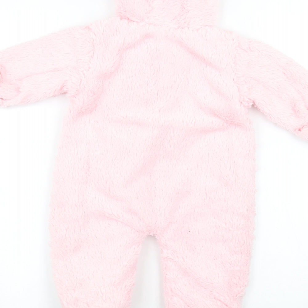 Bella Ballerina Baby Pink Solid  Babydoll One Piece Size 6-9 Months