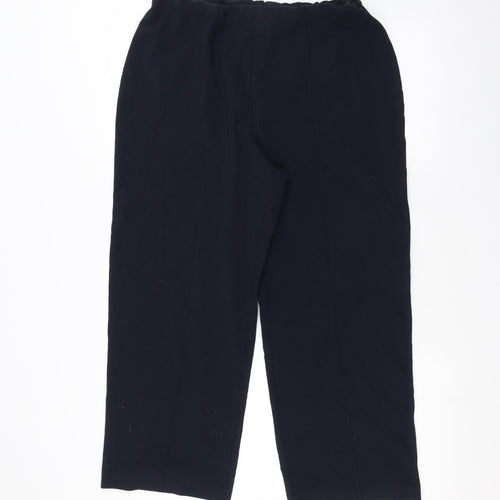 Isle Womens Blue   Trousers  Size 14 L22 in