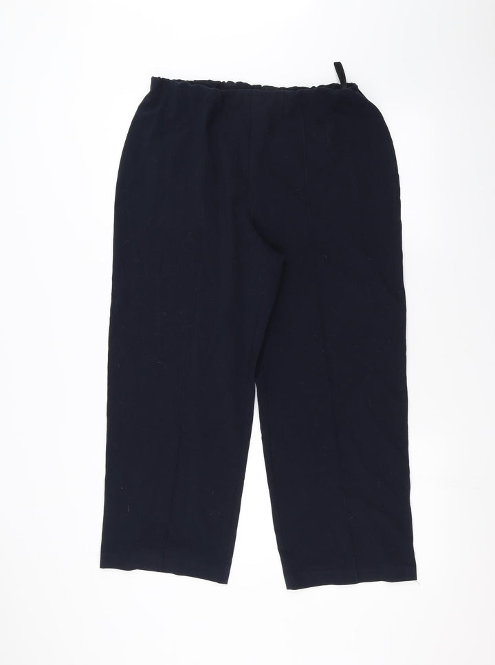 Isle Womens Blue   Trousers  Size 14 L22 in