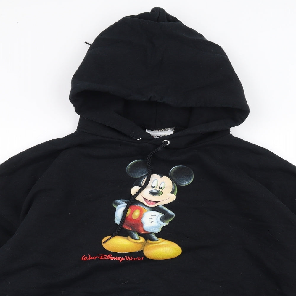 Walt Disney Mens Black   Pullover Hoodie Size XL  - Disney
