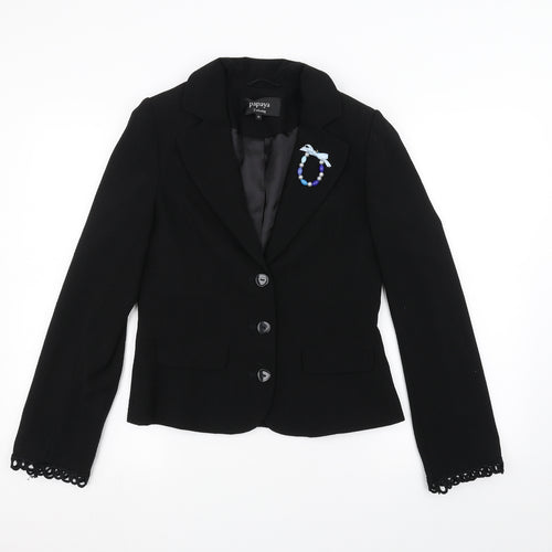 Papaya Womens Black   Jacket  Size 10