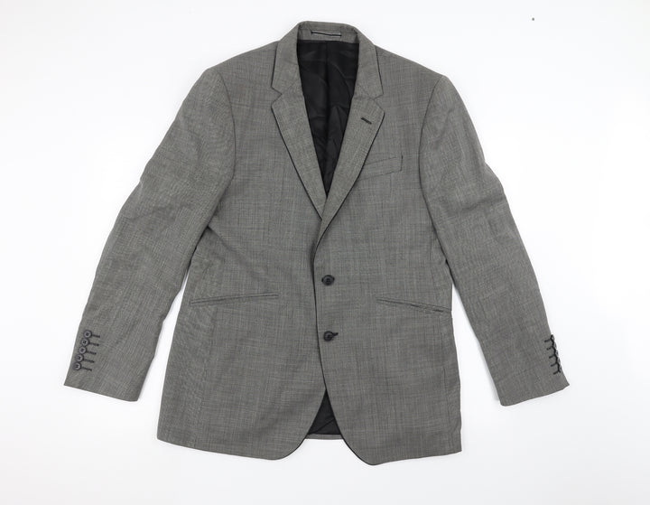 Impressions Mens Grey   Jacket Suit Jacket Size 40